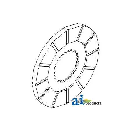 A & I Products Disc, Bonded Brake 7" x7" x0.5" A-106724A